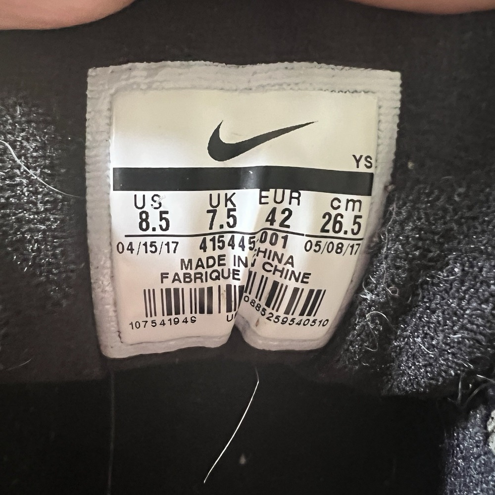Nike Air Monarch IV Training Walking‎ Shoes Sneakers Men Size 8.5 Black Lace Up - Picture 11 of 12